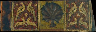 Ceiling Panel with Palm Leaf, Birds and Four-Legged Animals by Unbekannt Unbekannt